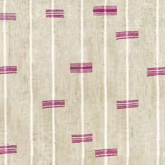 linen cotton mix panama weave African striped stripes Nigerian magenta purple motif printed